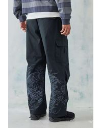 Ed Hardy - Uo Exclusive Tonal Dragon Cargo Pants - Lyst