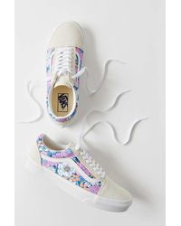 vans checkered floral