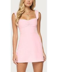 Edikted - Cristina Ruffle Flare Mini Dress - Lyst