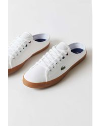lacoste rose gold sneakers