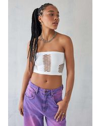 Urban Outfitters - Uo Lattice Seamless Tube Top - Lyst