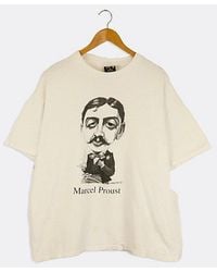Urban Outfitters - Vintage Marcel Proust Cross Hatch Cartoon Sketch T Shirt Top - Lyst
