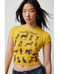 Urban Outfitters - Your Best Friend Dog Breeds Baby Tee - Lyst