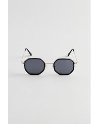 Urban Outfitters - Wells Combo Hex Sunglasses - Lyst