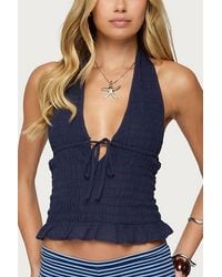 Edikted - Larissa Scrunch Halter Top - Lyst