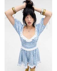 For Love & Lemons - Uo Exclusive Jackson Mini Dress - Lyst