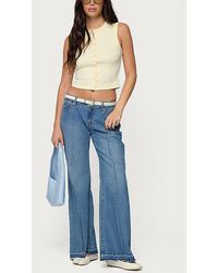 Edikted - Nerissa Low Rise Flared Jeans - Lyst