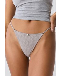 Out From Under - Perfect Pointelle Thong - Lyst
