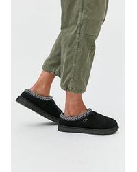 UGG - Kid's Tasman Braid Suede Slippers - Black - Lyst