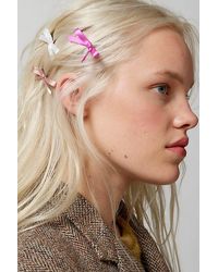 Urban Outfitters - Satin Bow Hair Slide 6-Pack Set - Lyst