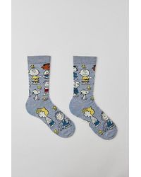 Urban Outfitters - Peanuts Allover Print Crew Sock - Lyst
