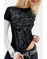 Minga - Perdition Double-layer Baby Tee - Lyst