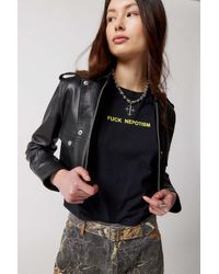 Urban Outfitters Nepotism Alexa Baby Tee - Black