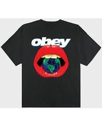 Obey - Lips Graphic Tee - Lyst