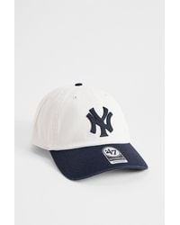 '47 - Uo Exclusive Navy Contrast Ny Yankees Clean Up Cap - Lyst