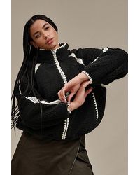 UGG - Nikia Crochet Fluff Zip-Up Jacket - Lyst