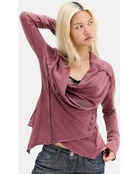 Urban Outfitters - Uo Draped Asymmetric Cardigan At - Lyst