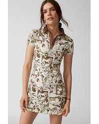Urban Outfitters - Uo Hazel Printed Mini Dress - Lyst