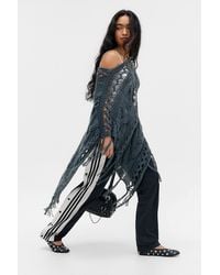 Urban Outfitters - Uo Cable Knit Asymmetric Poncho - Lyst