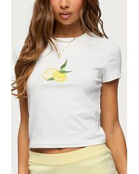 Edikted - Lemon Patch T Shirt Top - Lyst