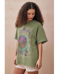 Urban Outfitters - Uo Green Fleetwood Mac T-shirt - Lyst
