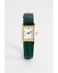 Silence + Noise - Silence + Noise Green Croc Watch - Lyst