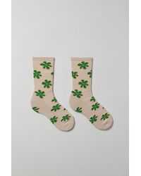 Urban Outfitters - Doodle Flower Crew Sock - Lyst