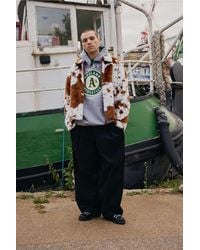 BDG - Billy Cow Print Faux Fur Bomber Jacket - Lyst