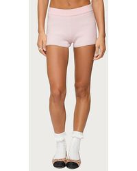 Edikted - Lorie Ribbed Knit Shorts - Lyst