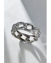 Urban Outfitters - Chunky Metal Chain Link Cuff Bracelet - Lyst