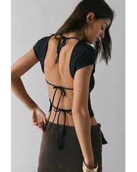 Kimchi Blue - Dani Open-Back Tie Tee - Lyst