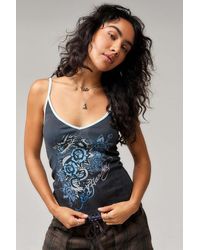 Ed Hardy - Rose Cami Top - Lyst