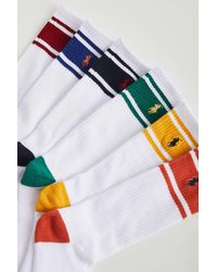 Polo Ralph Lauren Striped Crew Sock 6-pack - Multicolour