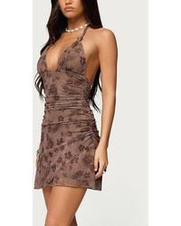 gigi mesh mini dress GIGI C Micah Mini Mesh Dress White Size S