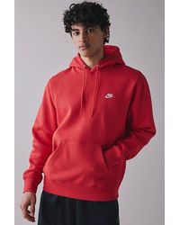 Nike - Club Logo Fleece Pullover Hoodie Sweatshirt - Lyst
