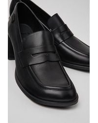 Camper - Kora Leather Heeled Loafer - Lyst