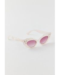 Urban Outfitters - Gem Scalloped Cat-Eye Sunglasses - Lyst