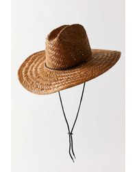Brixton Leather Bells Straw Lifeguard 