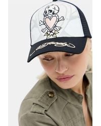 Ed Hardy - Death Before Trucker Cap - Lyst