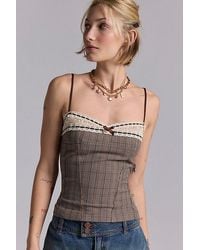 Kimchi Blue - Lexi Lace Trim + Bow Detail Cami - Lyst