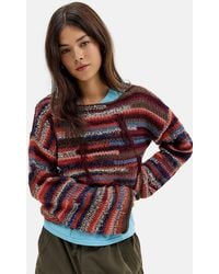 Urban Outfitters - Uo Mixed Stripe Fringed Jumper Xs At - Lyst