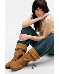 Urban Outfitters - Uo Tan Minni Moccasin Boots - Lyst