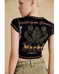 Urban Outfitters - Midnight Flower Market Baby Tee - Lyst