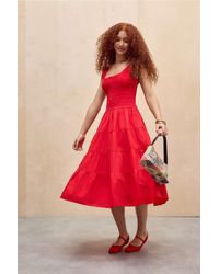 Kimchi Blue - Marlowe Shirred Midi Dress - Lyst