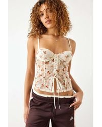 Out From Under - Ditsy Printed Firecracker Lace Cami Top - Lyst