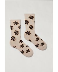 Urban Outfitters - Doodle Flower Crew Sock - Lyst