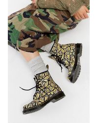 Dr. Martens - 1460 Butterfly Print Suede Lace-Up Boot - Lyst