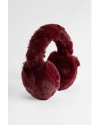 Urban Outfitters - Uo Heart Fluffy Earmuffs - Lyst