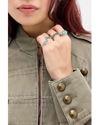 Silence + Noise - Silence + Noise Blue Gem Rings 5-pack - Lyst