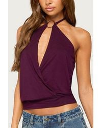 Edikted - Metta Ring Cutout Halter Top - Lyst